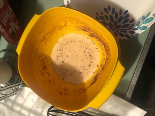 A picture containing cup, indoor, table, food  Description automatically generated 